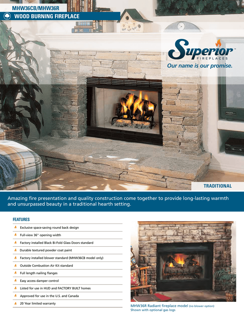 Superior Gas Fireplace Manual Inspirational Superior Mhw36cb Mhw36r Wood Fireplace Manufactured Homes