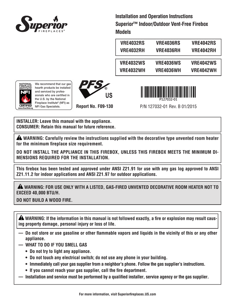 Superior Gas Fireplace Parts Best Of Superiorâ¢ Indoor Outdoor Vent Free Firebox Models