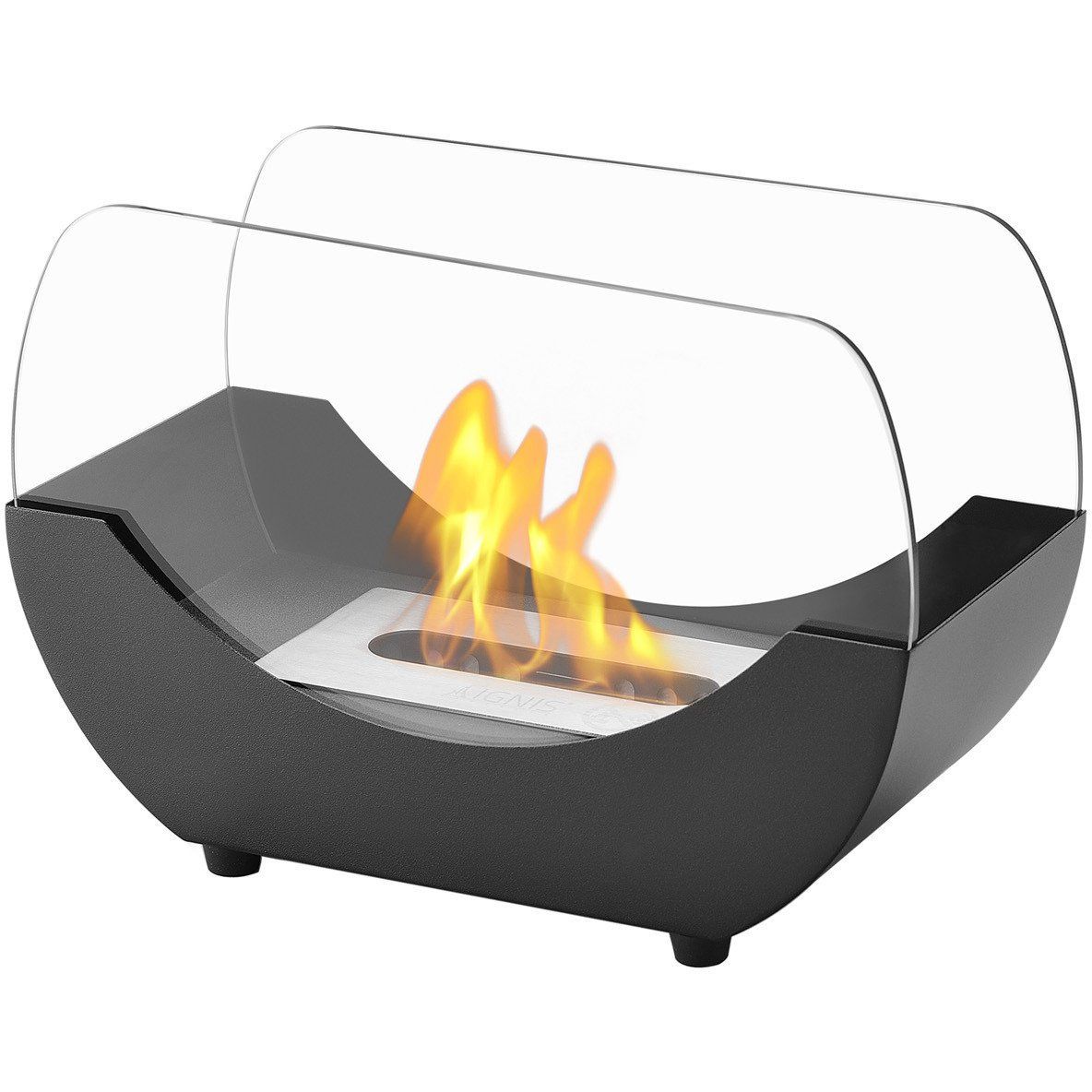 Tabletop Electric Fireplace Beautiful Liberty Black Tabletop Ventless Ethanol Fireplace