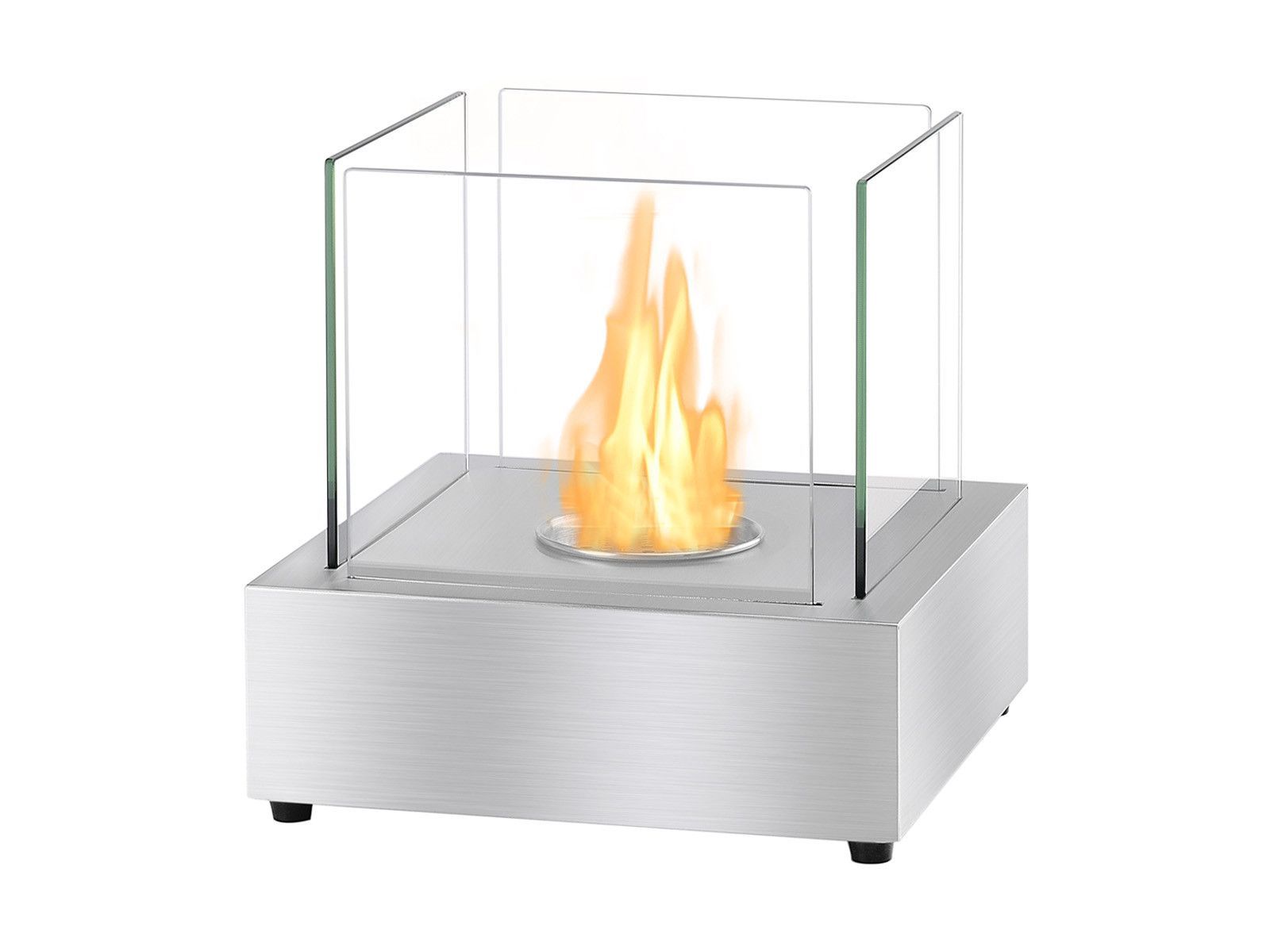 Tabletop Electric Fireplace Elegant Cube Tabletop Ventless Ethanol Fireplace