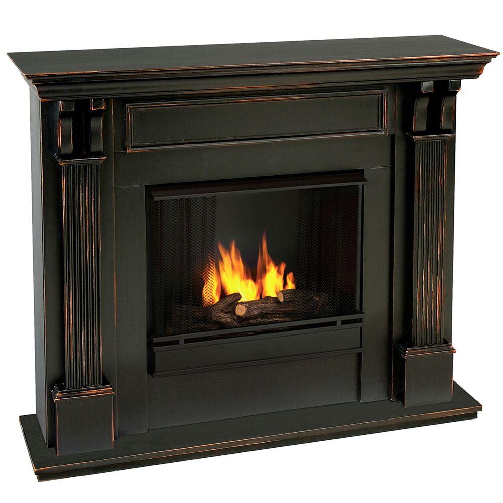 black real flame gel fireplaces 7100 bw 64 1000