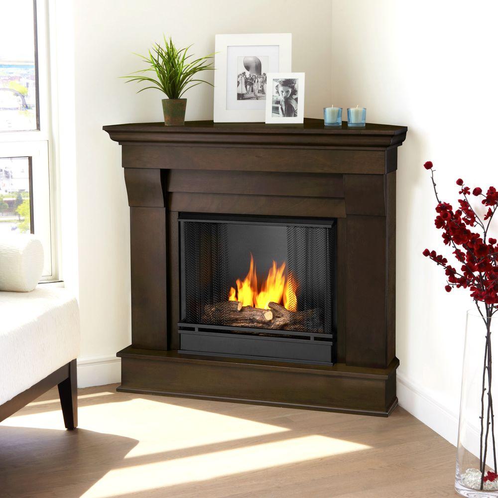 walnut real flame gel fireplaces 5950 dw 64 1000