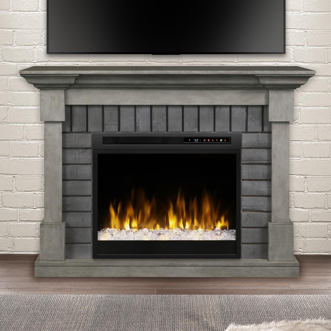 Target Fireplace Screen Elegant Dimplex Royce 52" Electric Fireplace Mantel Glass Ember