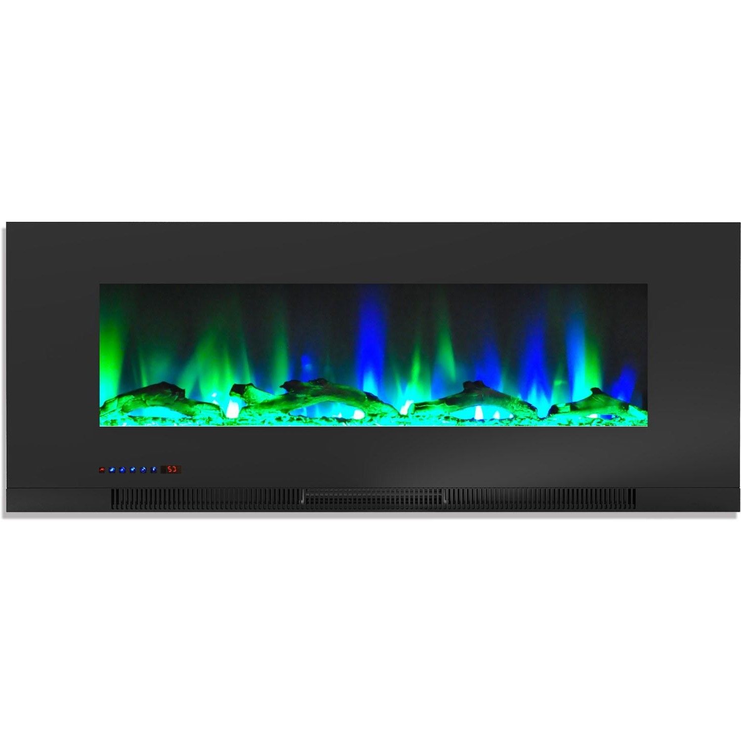 The Best Electric Fireplace Elegant Cambridge Cam50wmef 2blk 50 In Wall Mount Electric Fireplace Black