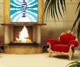 The Fireplace Man Fresh Pitaara Box Psychedelic Man Pvc Vinyl Multicolour Wall