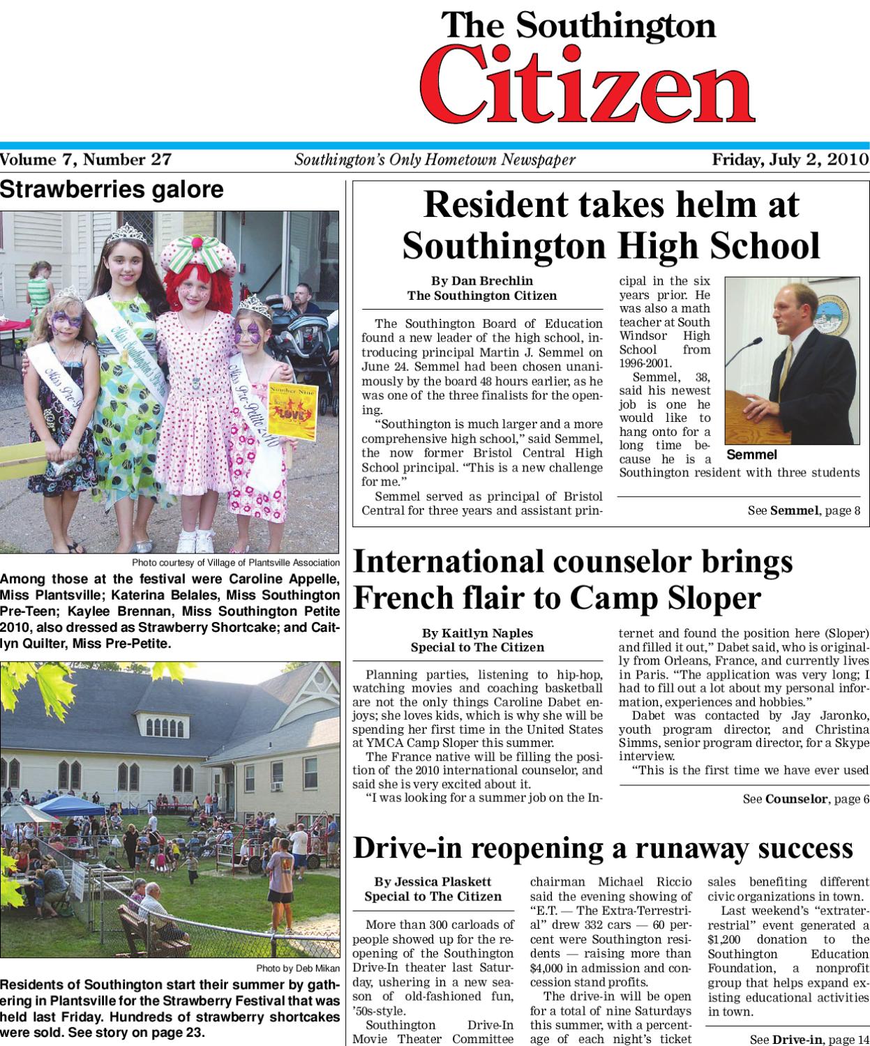 7 2 2010 Southington Citizen Newspaper by Dan Champagne issuu page 1