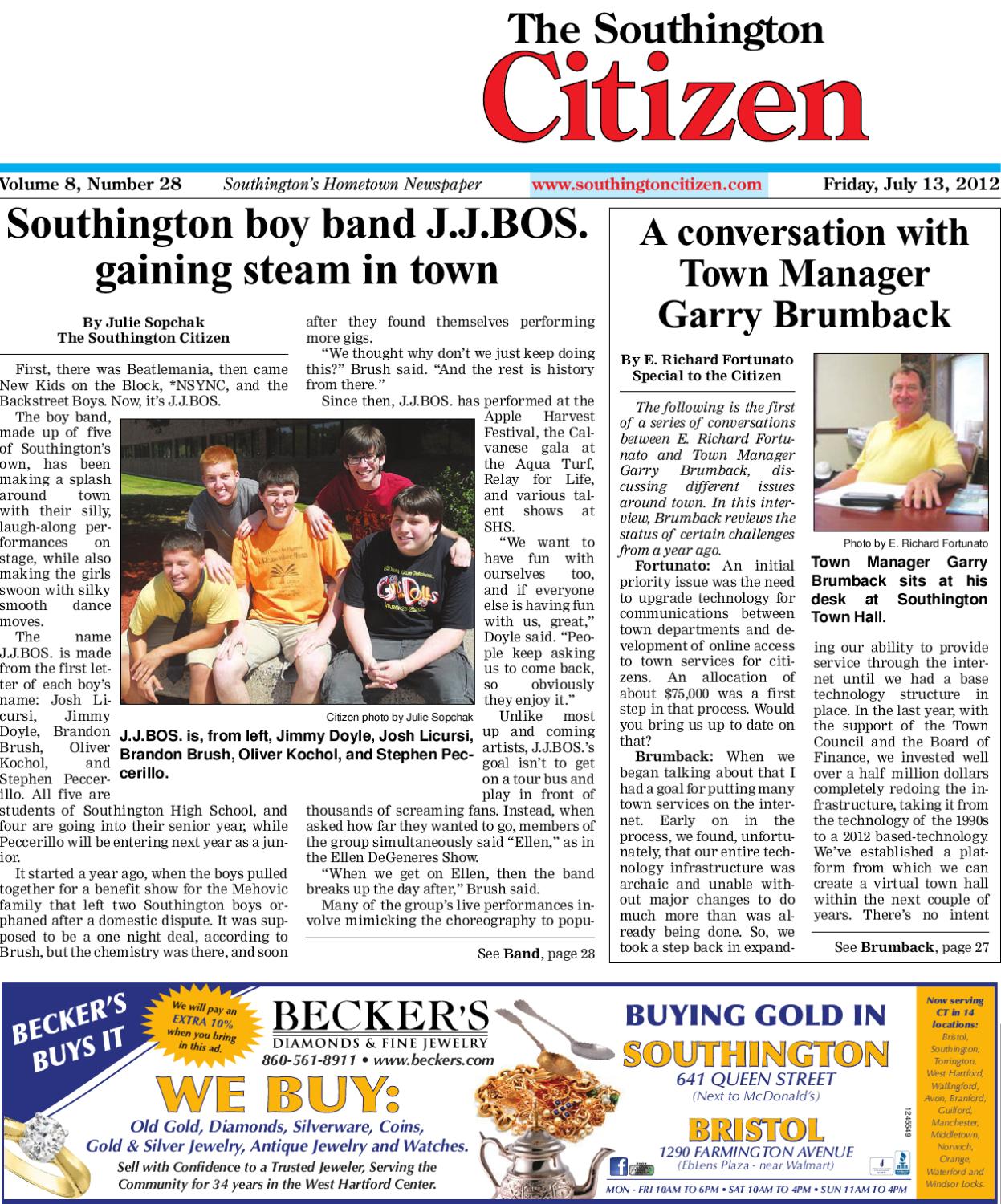 The Southington Citizen 07 13 2012 by Dan Champagne issuu page 1