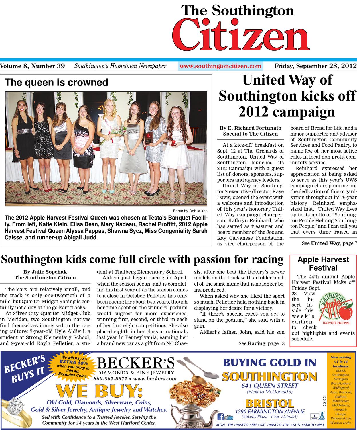 09 28 2012 The Southington Citizen by Dan Champagne issuu page 1