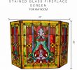Tiffany Fireplace Screen Lovely Stained Glass Fireplace Screen Glass Designs