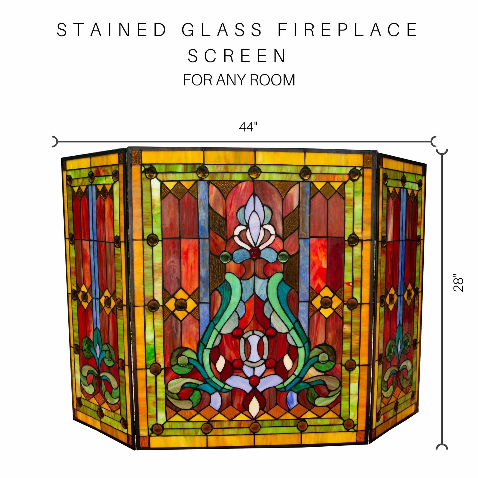 Stained Glass Fireplace Screen Glass Designs s l1600