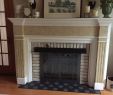Tile Fireplace Mantel New Stencil Over Black Tile Just to Jazz Up the Fireplace