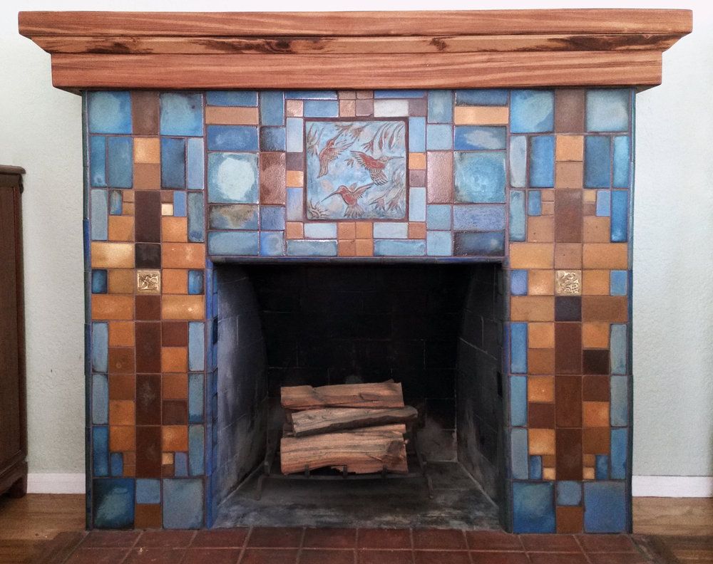 Tiled Fireplaces Images Elegant Hummingbird Fireplace House
