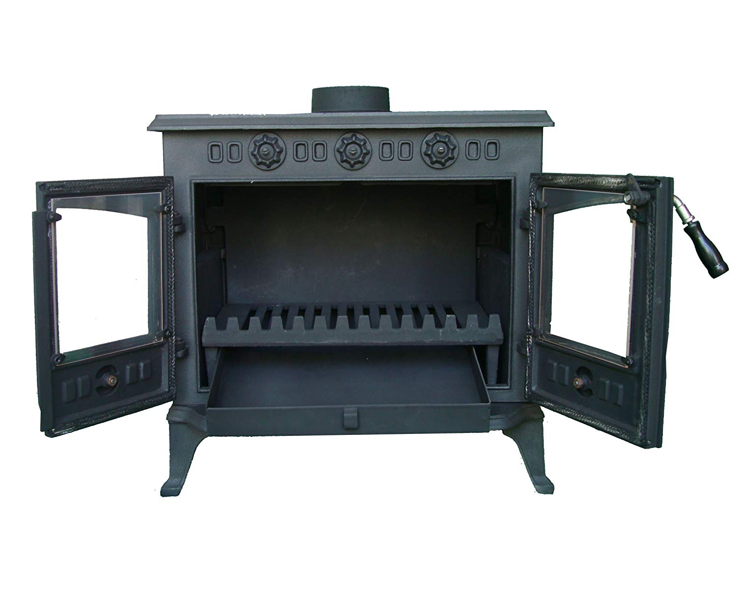 Cast Iron Log Wood Burner Stove JA006 12KW Multifuel Fire Place 71PE9NNHlbL SL1500