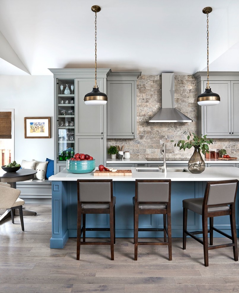 Humberside Transitional Kitchen Toronto by Carriage home design