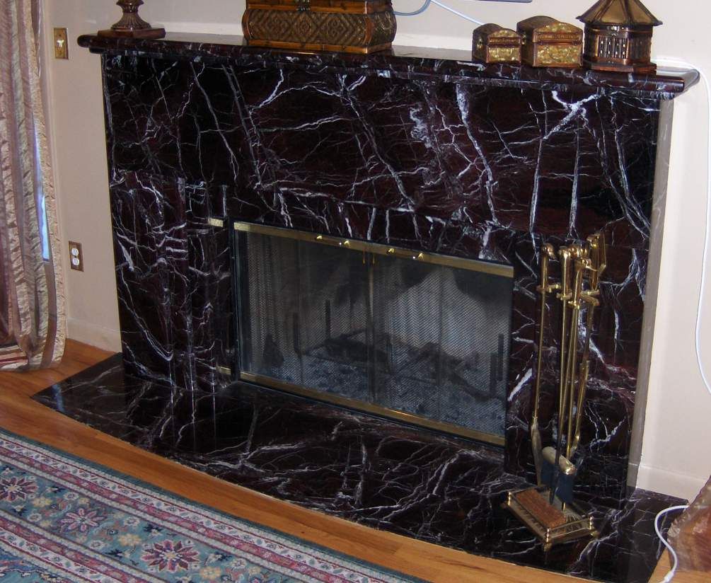 Travertine Fireplace Lovely Dark Marble Surround