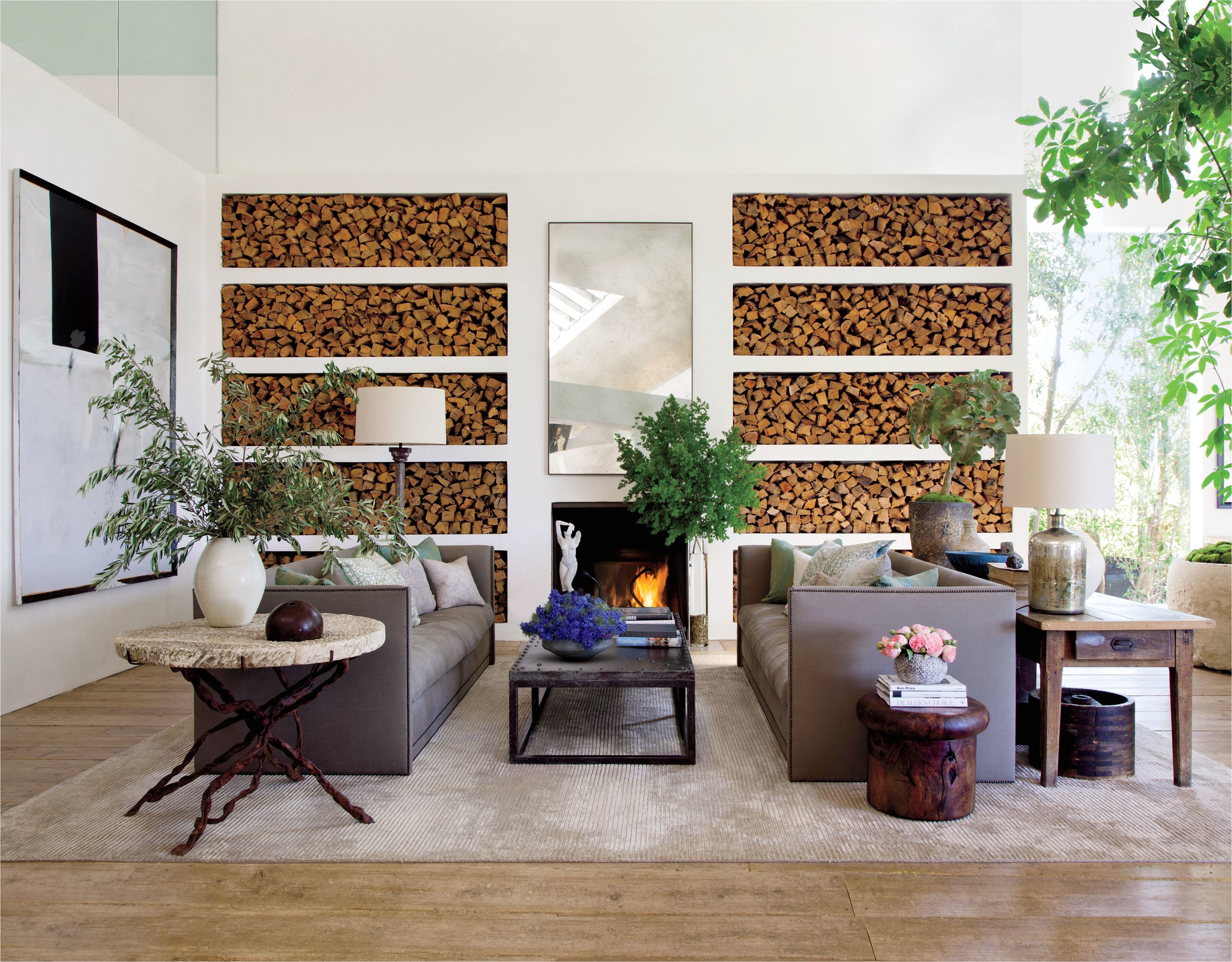 Travertine Fireplace Luxury Modern Living Room Fireplace Walls