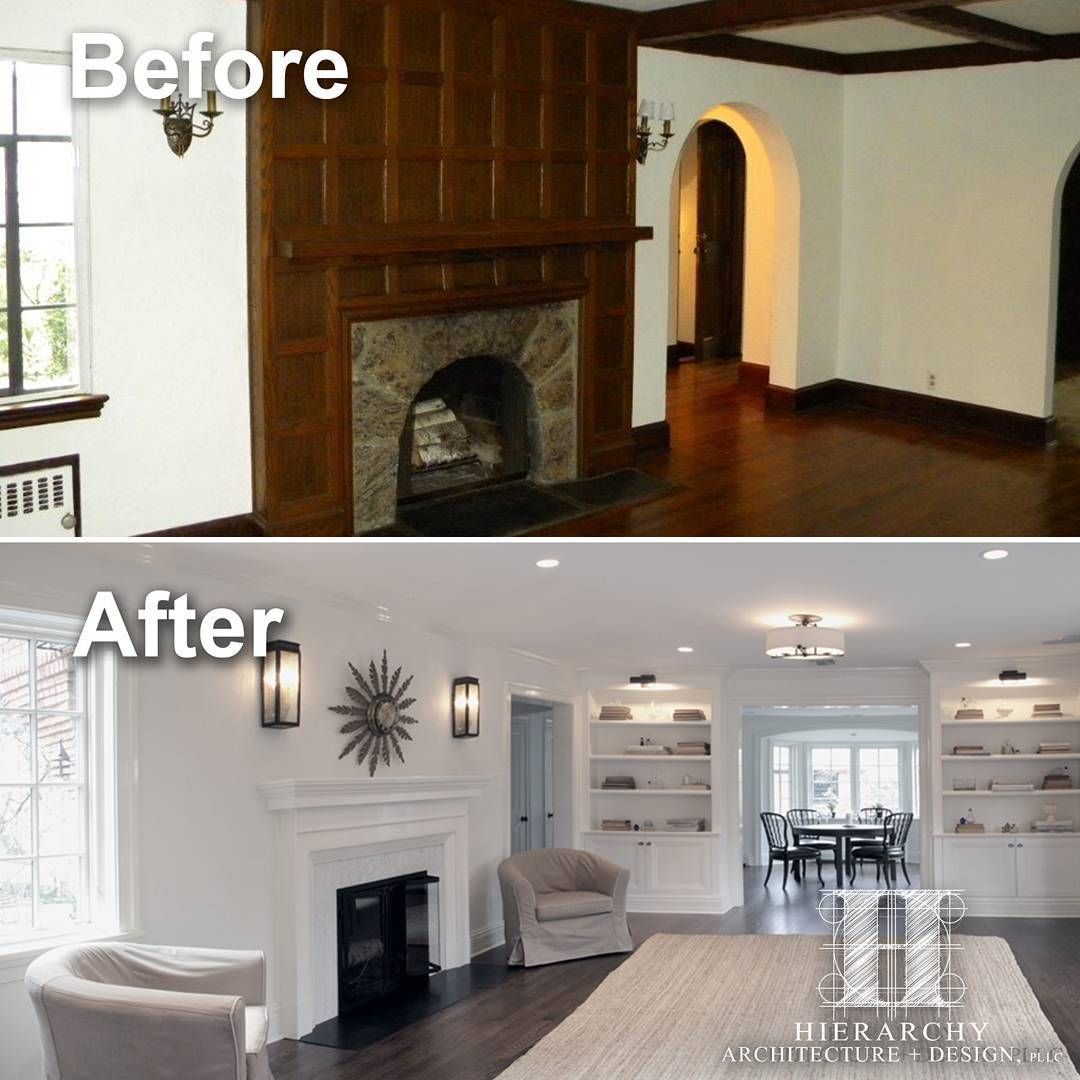 Tudor Fireplace Beautiful formal Living Room Transformation Restoring and Updating A