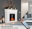 Tv Above Electric Fireplace New Jamfly Mantel Electric Fireplace Wood Surround Firebox Freestanding Electric Fireplace Heater Tv Stand Adjustable Led Flame with Remote Control