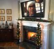 Tv Above Fireplace Decorating Ideas Beautiful Tv Fireplace Christmas Decorating Ideas