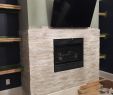 Tv Above Fireplace where to Put Cable Box Beautiful Tiling A Stacked Stone Fireplace Surround Bower Power