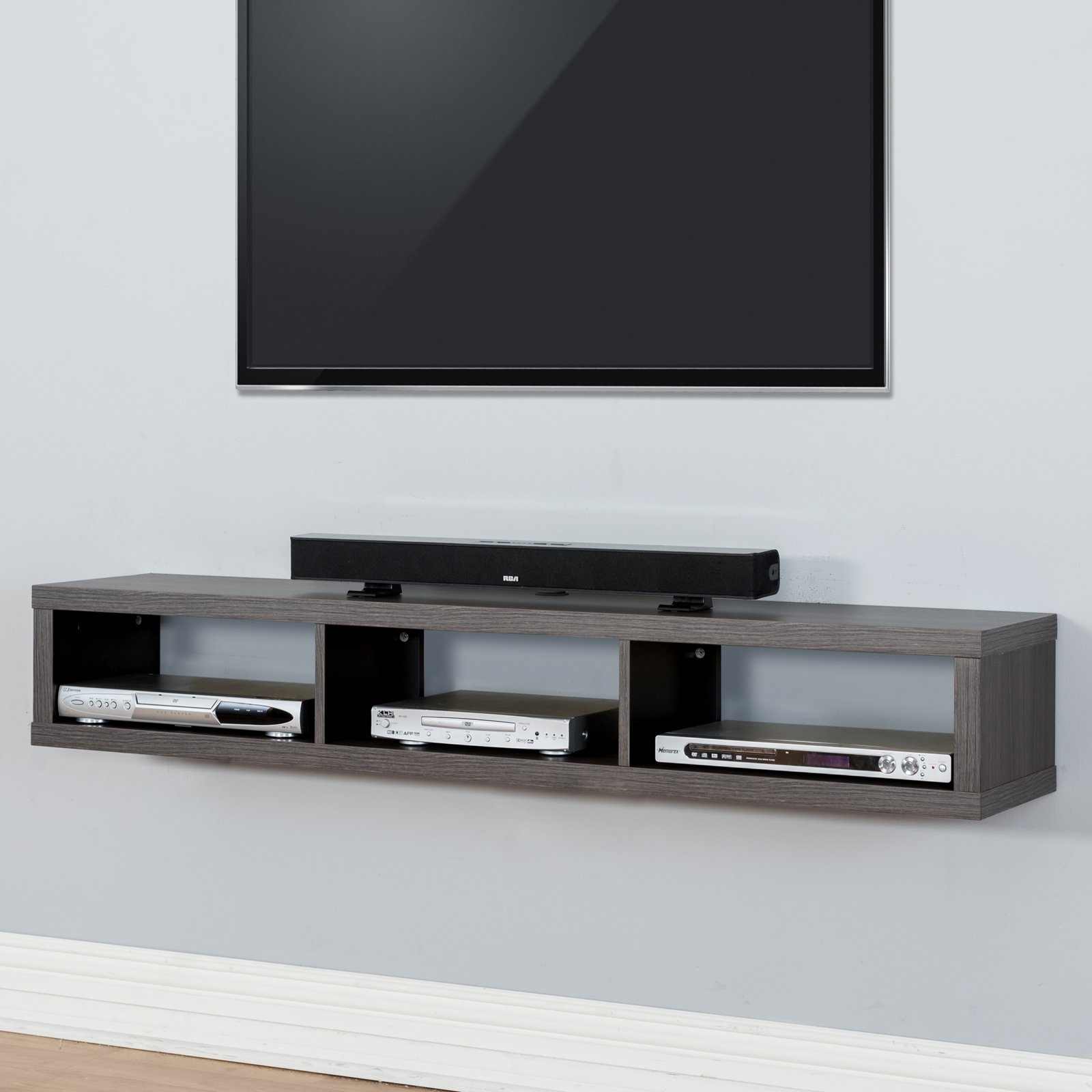 Tv Above Fireplace where to Put Cable Box Elegant Martin Furniture Shallow Wall Mounted Tv Shelf