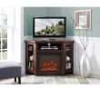 Tv Console with Fireplace Lovely 48 Wood Corner Fireplace Media Tv Stand Console Traditional