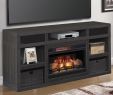 Tv Over Wood Burning Fireplace Inspirational Fabio Flames Greatlin 64" Tv Stand In Black Walnut