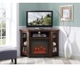 Tv Stand W Fireplace Awesome 48 Wood Corner Fireplace Media Tv Stand Console Traditional