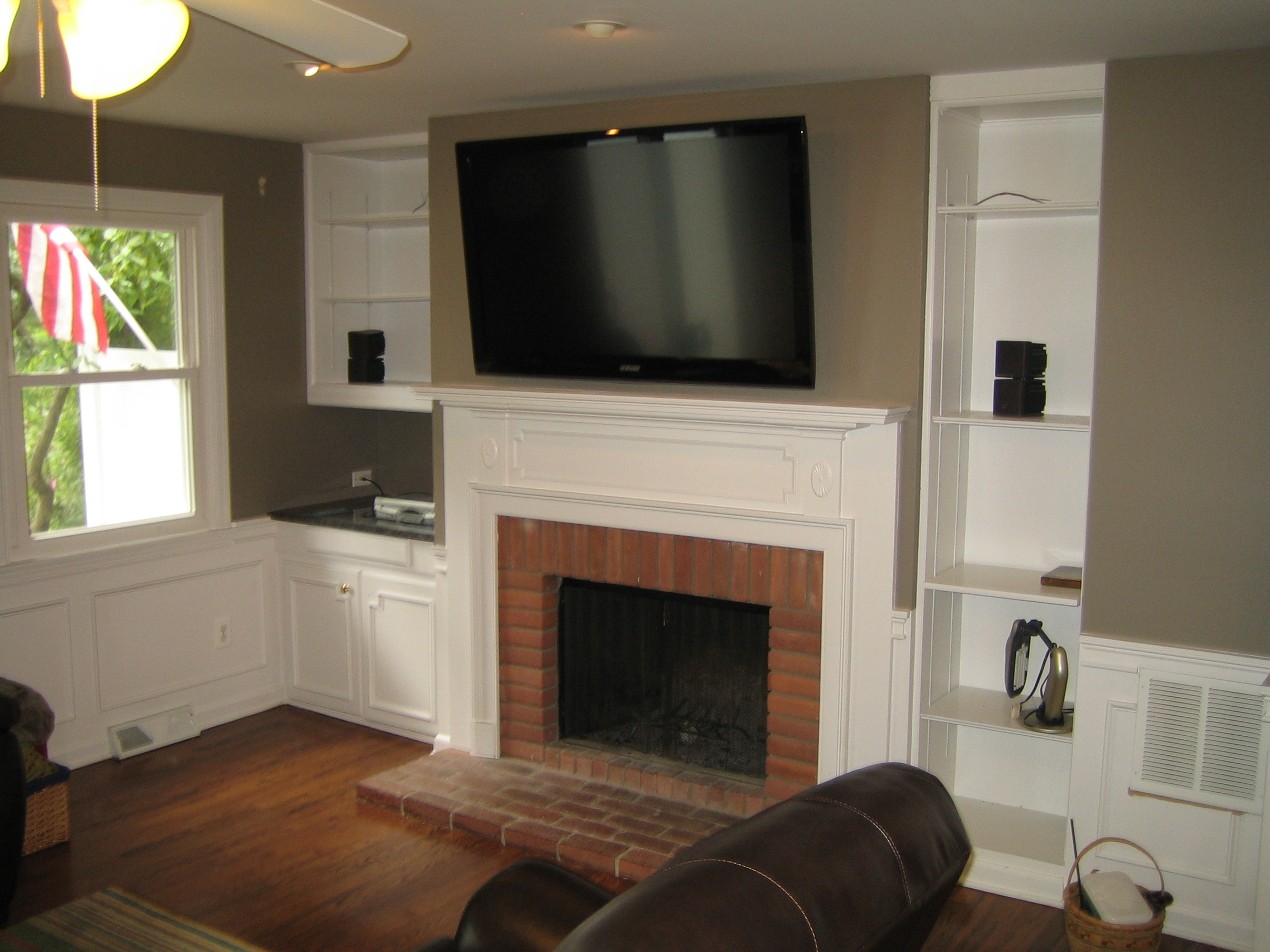 installing tv above fireplace Charming Fireplace IMG 4403