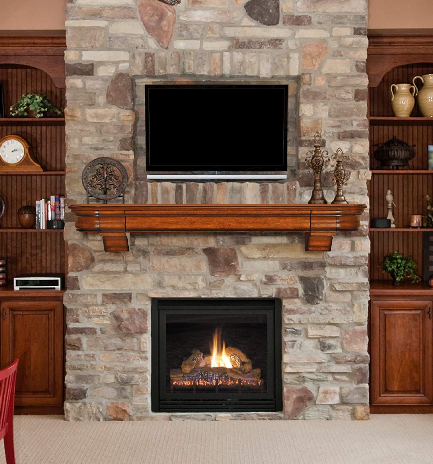 Unfinished Fireplace Mantels Awesome Pearl Mantels 415 60 Abingdon Wood 60" Fireplace Mantel Shelf Unfinished