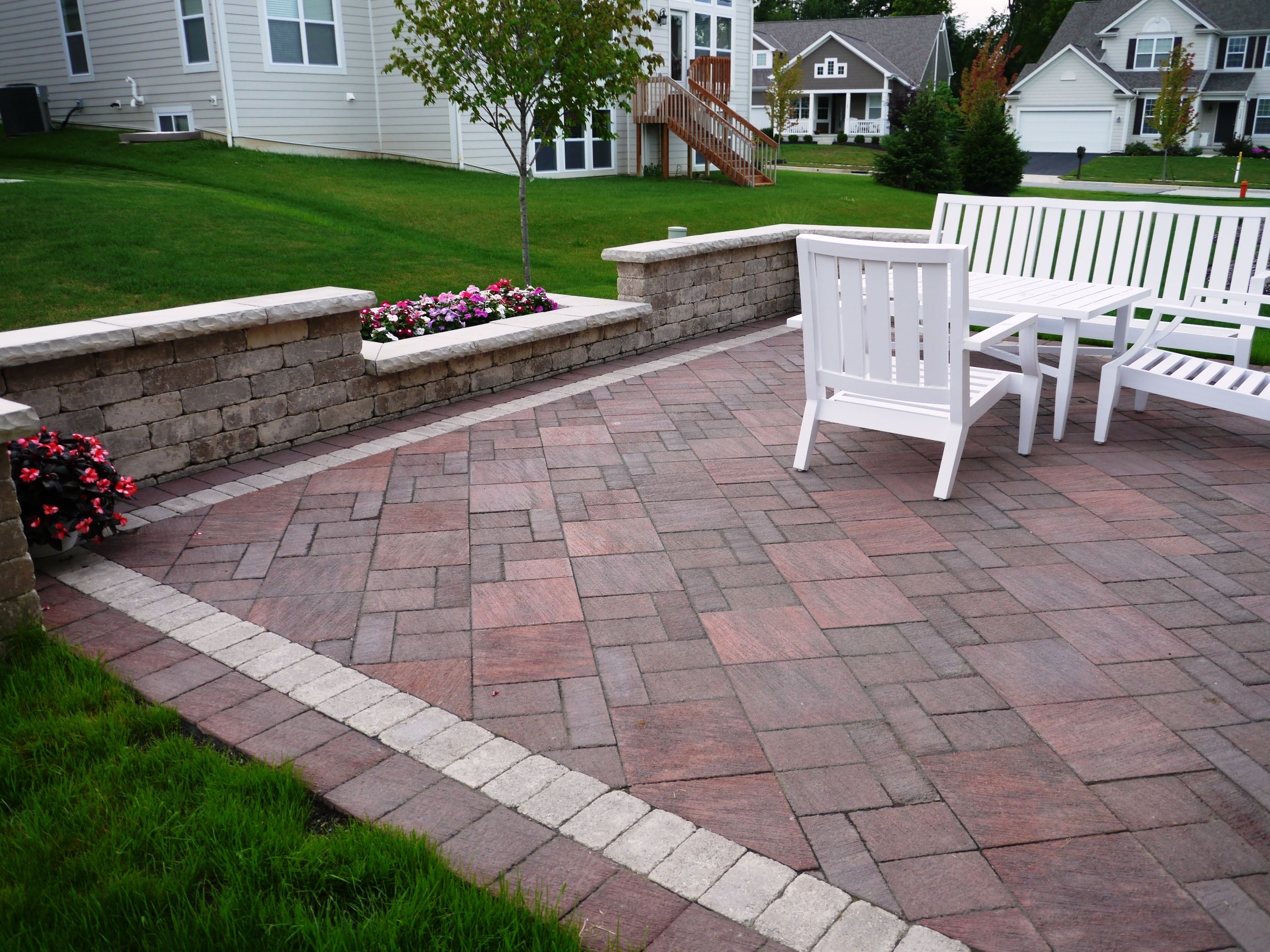 Unilock Fireplace Elegant Unilock Il Campo In Heritage Brown with Brussels Sandstone