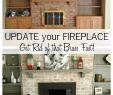 Update Brick Fireplace Awesome How to Paint A Brick Fireplace Mantal