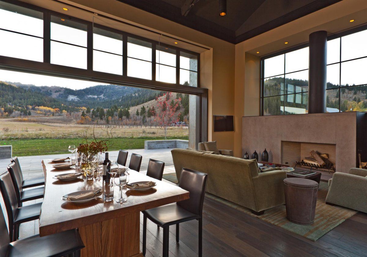 Valley Fireplace Fresh that Live Edge Table with that Fireplace with that View