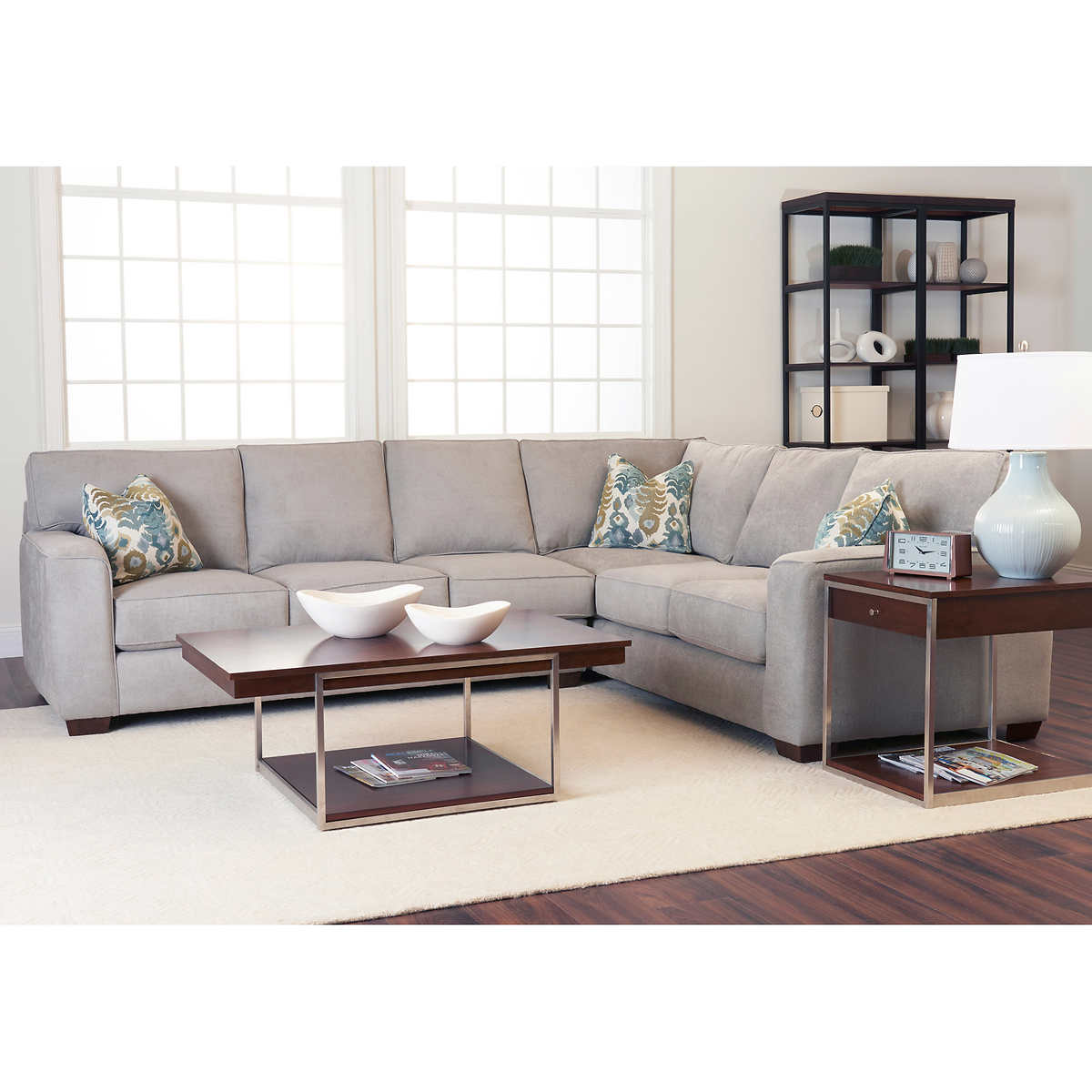Value City Furniture Fireplace New Abbott 2 Piece Fabric Sectional
