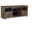 Value City Tv Stand with Fireplace Awesome Media Center Brown Signature Design by ashley In 2019