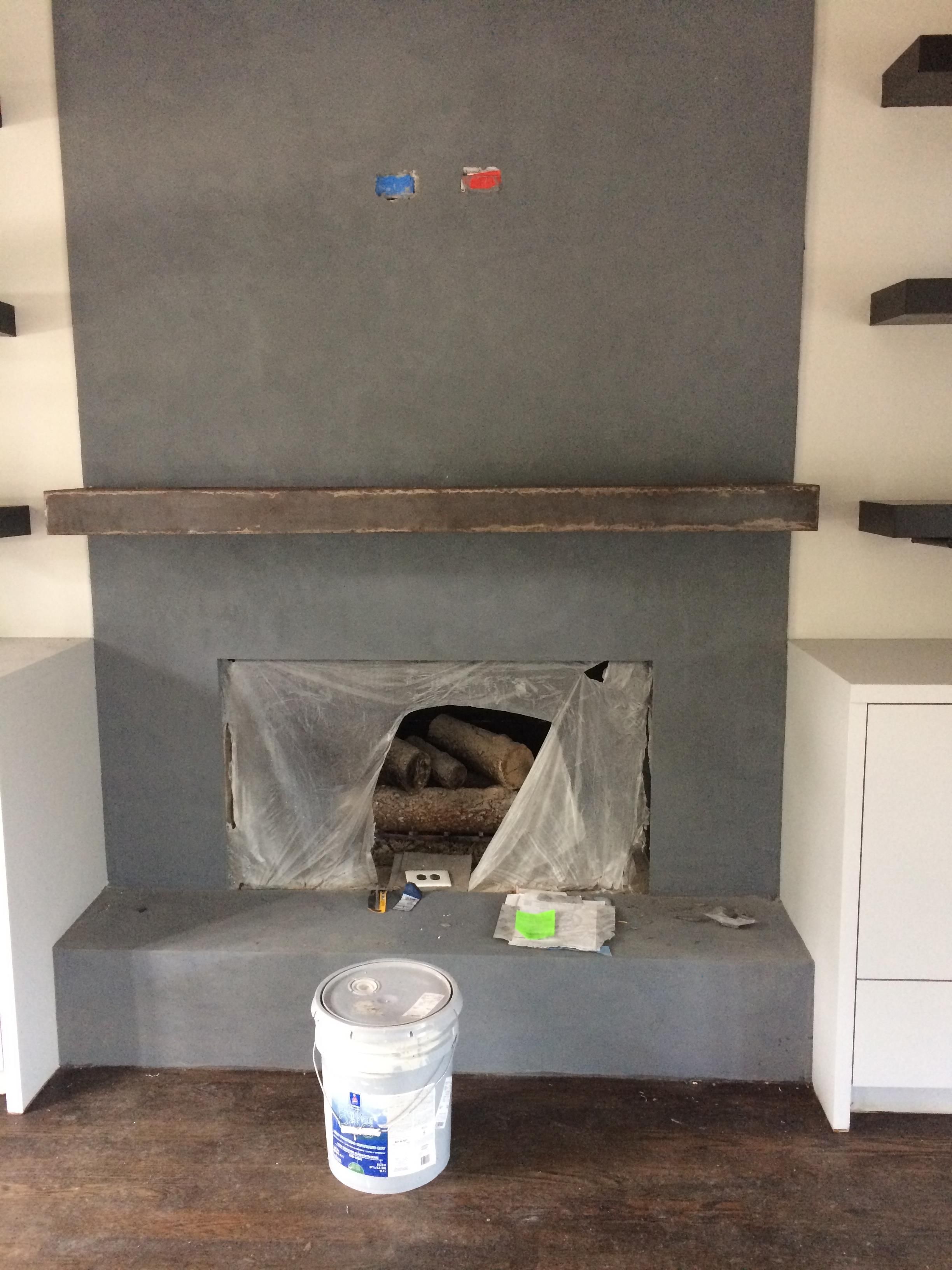 Venetian Plaster Fireplace Luxury Concrete Mantel Trueformconrete