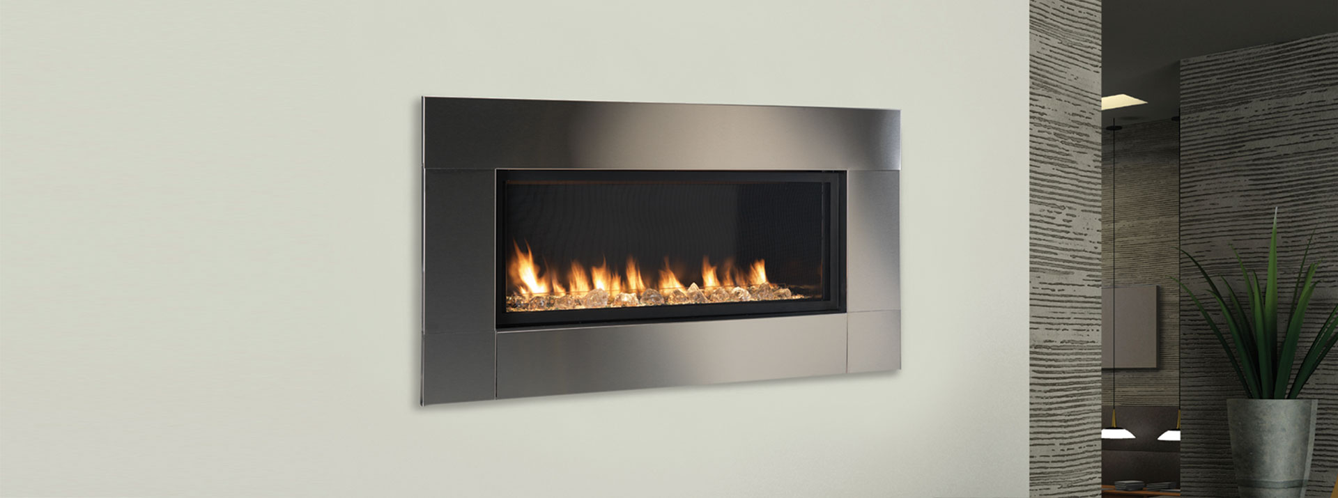 Vented Gas Fireplace with Blower Luxury Vent Free Showroom