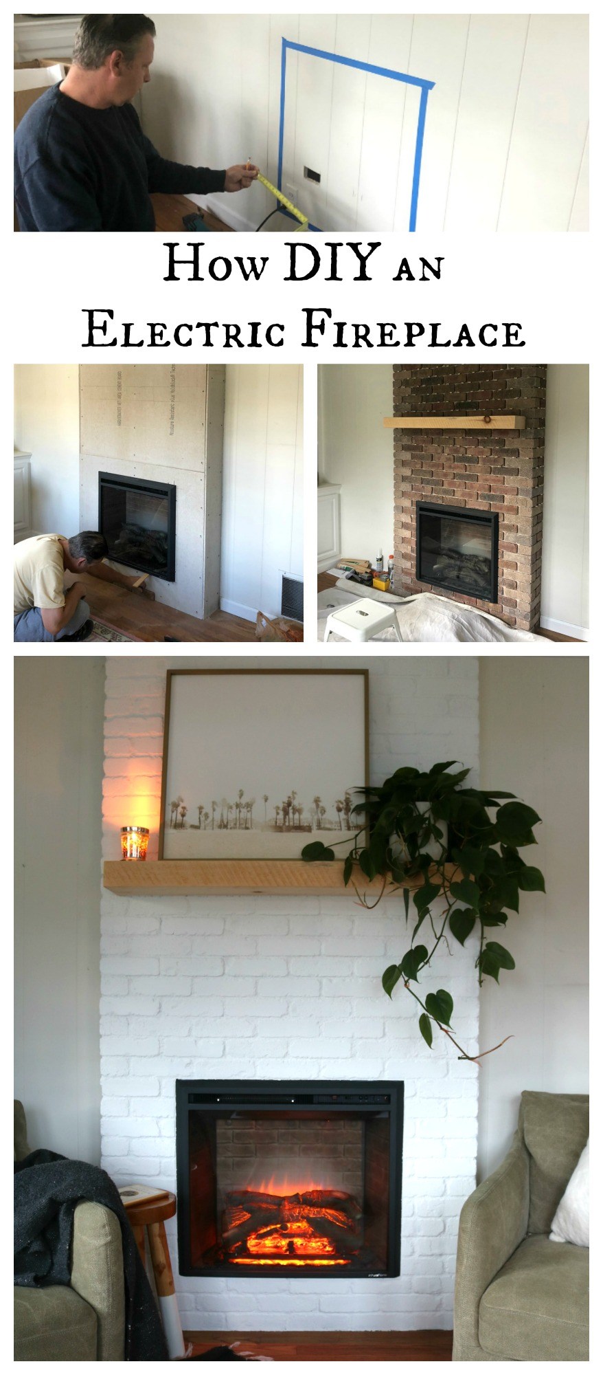 Vertical Wall Mount Electric Fireplace Inspirational Shiplap Fireplace and Diy Mantle Ditched the Old