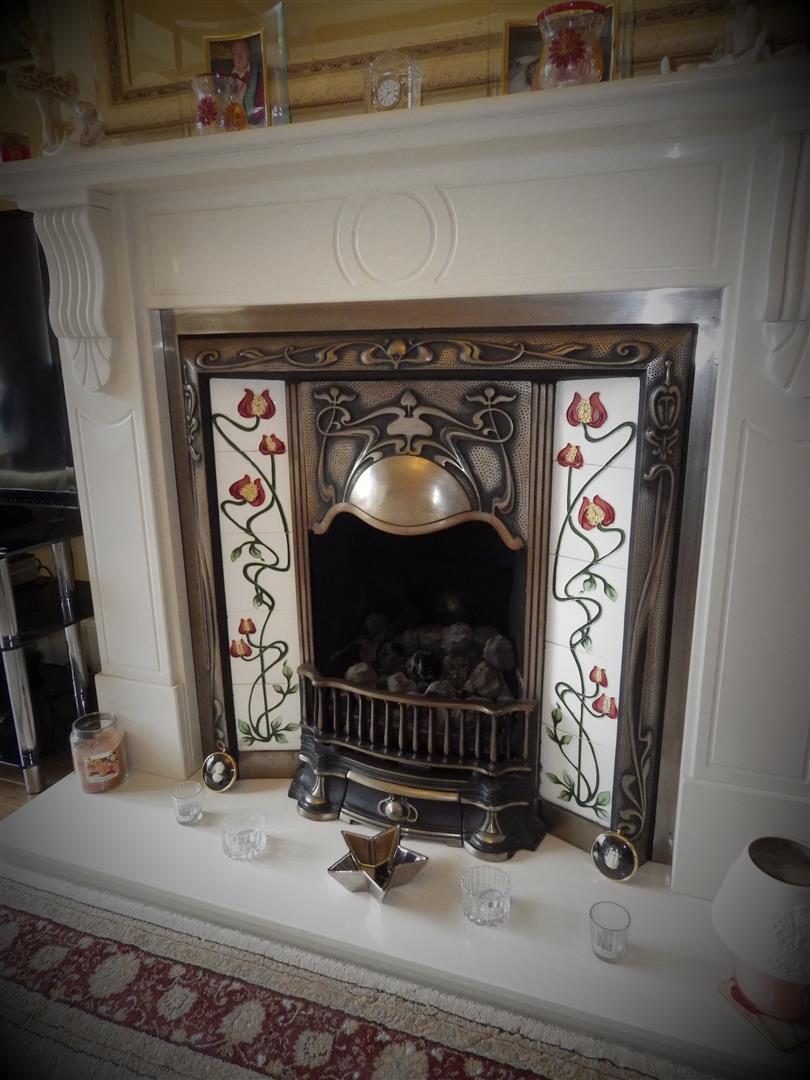 Victorian Fireplace Screen Beautiful Highland Road Cradley Heath B64 5ne