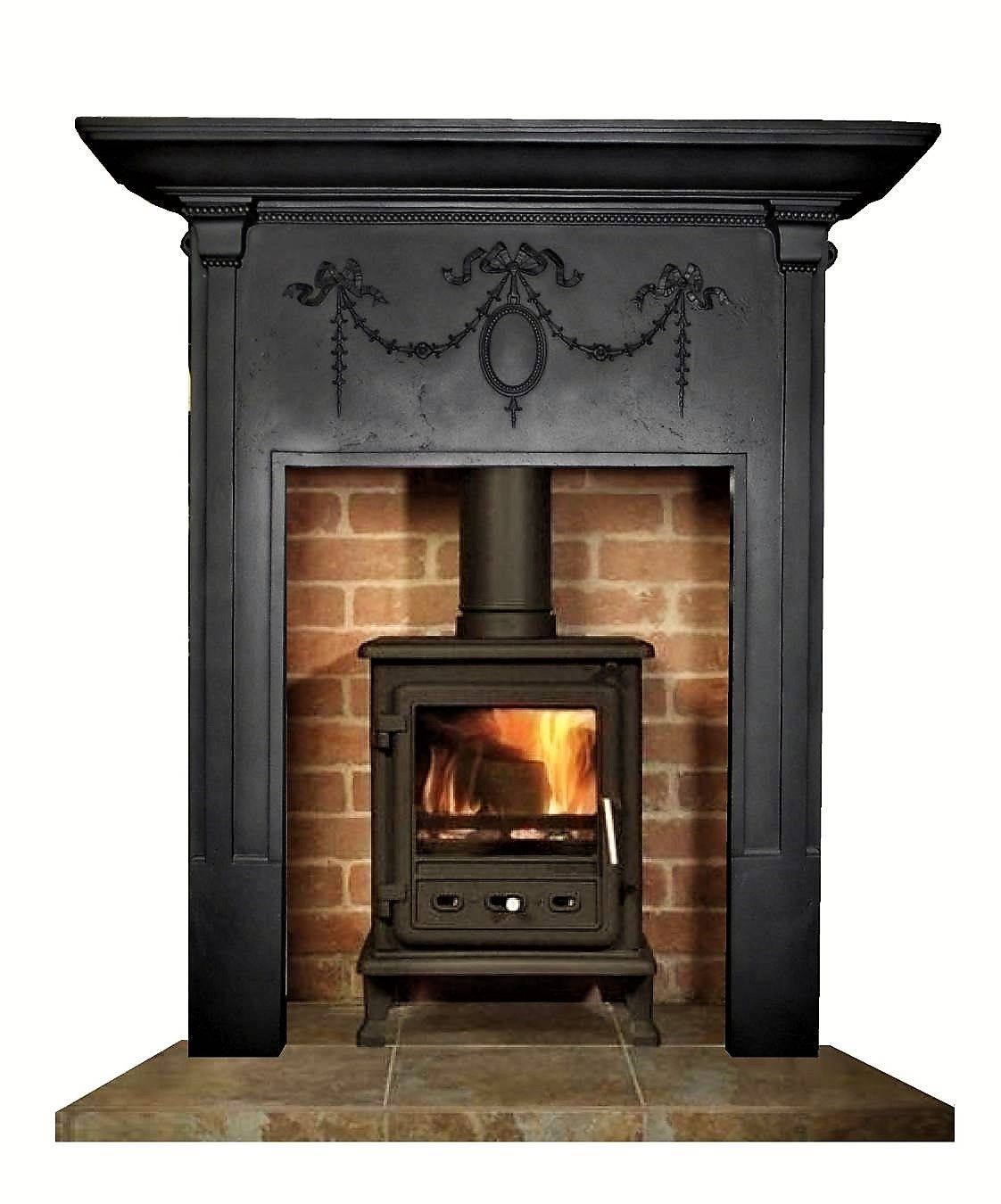 Buy line Antique Edwardian Cast Iron Fireplace Surround a dfcce1dc0904ee7c4c80c