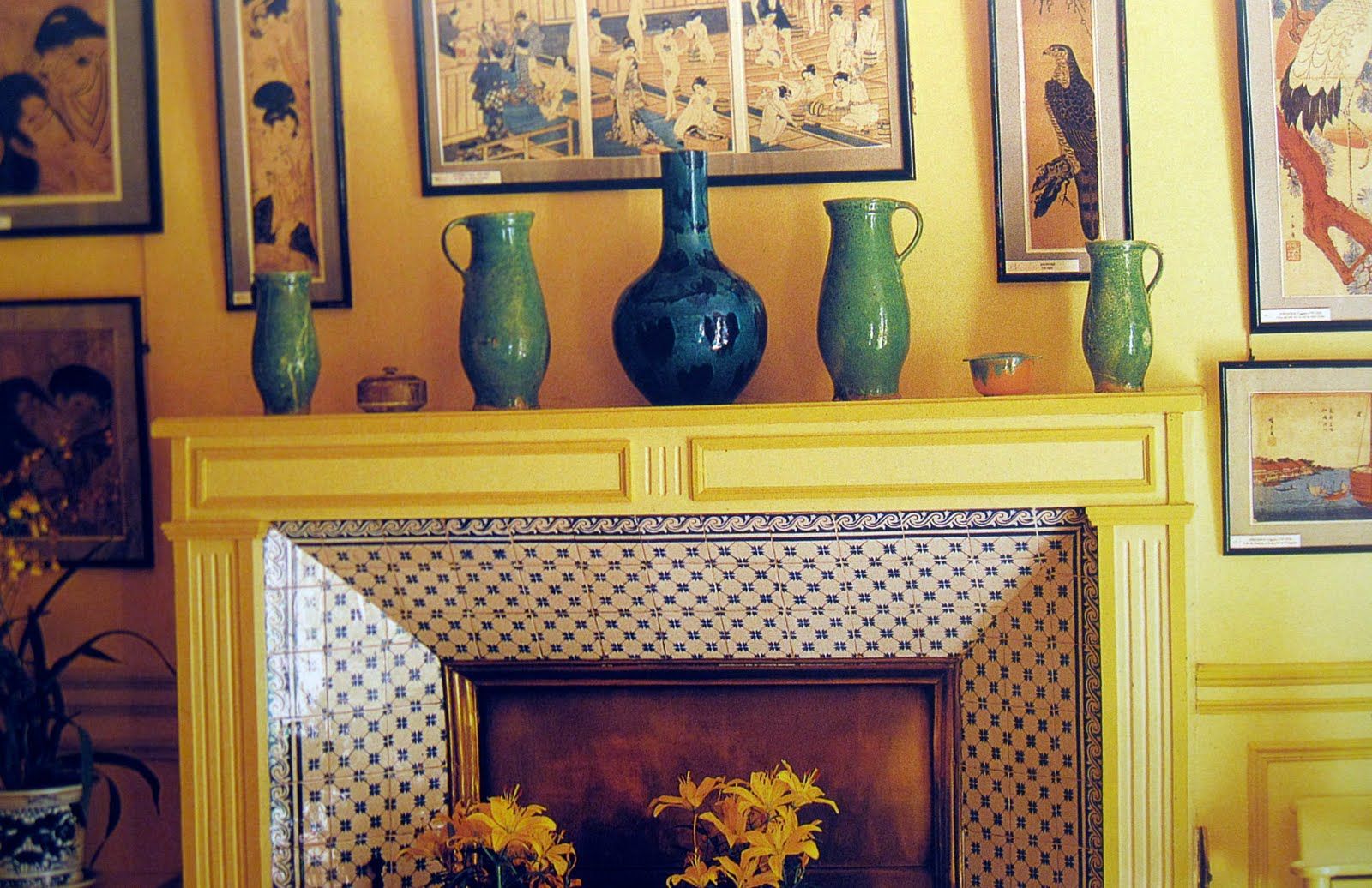 Vintage Fireplace Tiles Awesome Identical Eye Monet S House In Giverny Fireplace Tile