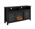 Walker Edison Fireplace Tv Stand Beautiful 58" Wood Highboy Fireplace Tv Stand In Black by Walker