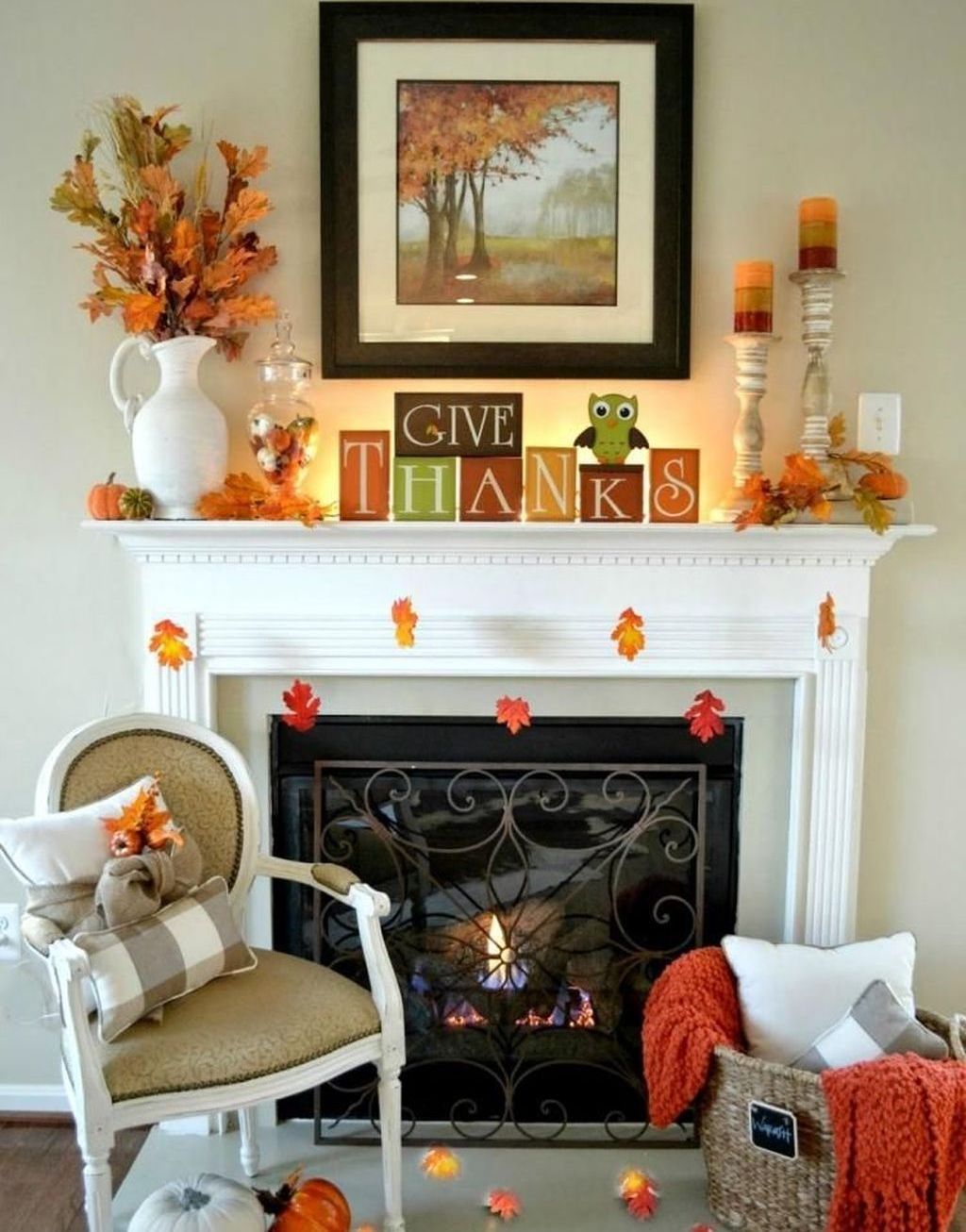 Wall Art Above Fireplace Lovely 47 Inspiring Fall Decor Ideas for Your Living Room Design