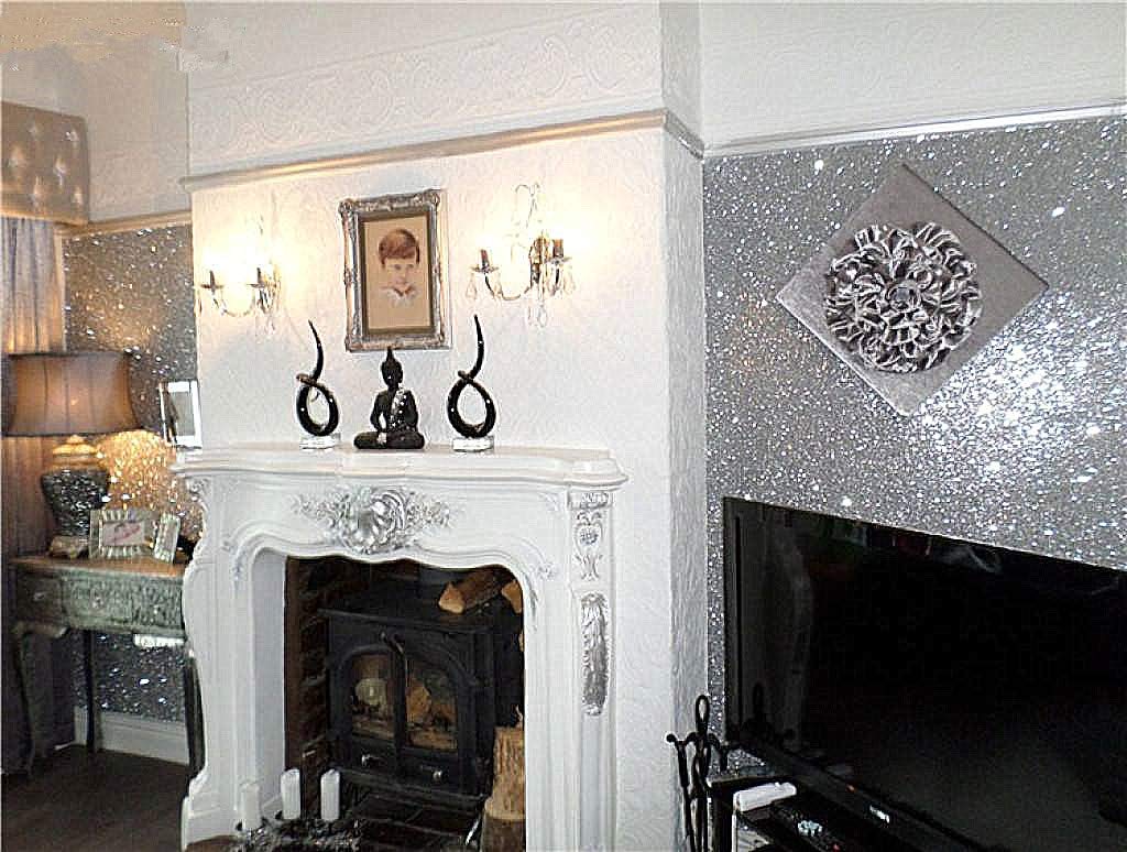 Wall Fireplace Amazon Luxury Amazon Zaione Roll 20"x39" 50cm X 100cm 3d Glitter