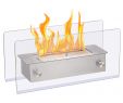 Wall Mounted Ethanol Fireplace Unique Xbeauty Tabletop Fireplace Indoor Ventless Bio Ethanol Fire Pitï¼built In Recessed with Safety Glassï¼long Lasting Burn Time Transparent without Base