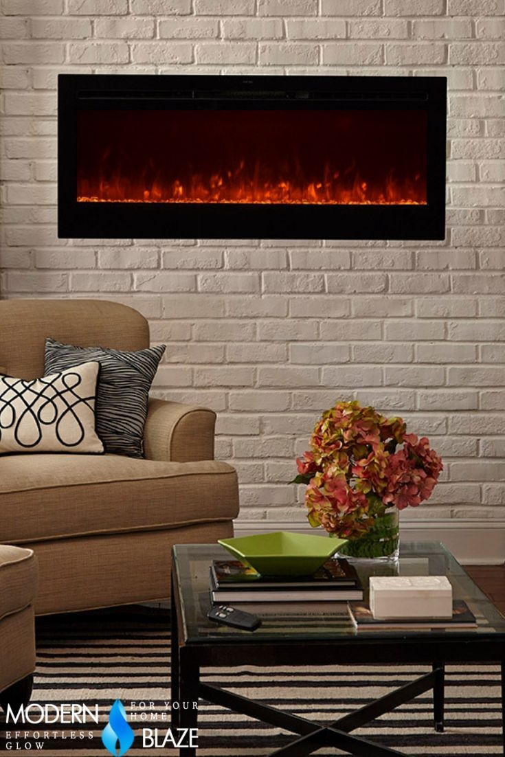 Wall Recessed Electric Fireplace New touchstone Sideline 50" Recessed Electric Fireplace