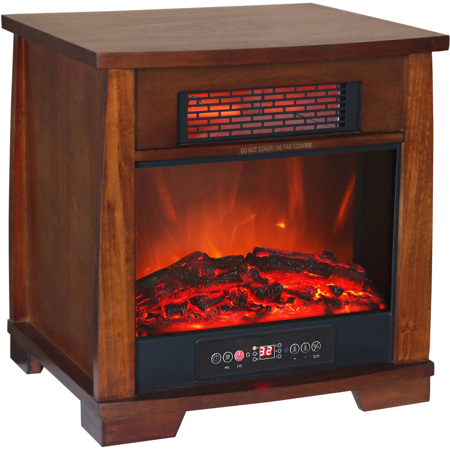 Mainstays Electric Fireplace with 4 Element Quartz Heater mainstays electric fireplace with 4 element quartz heater heat wave infrared quartz heater with flame effect walmart of mainstays electric fireplace with 4 element quartz heater