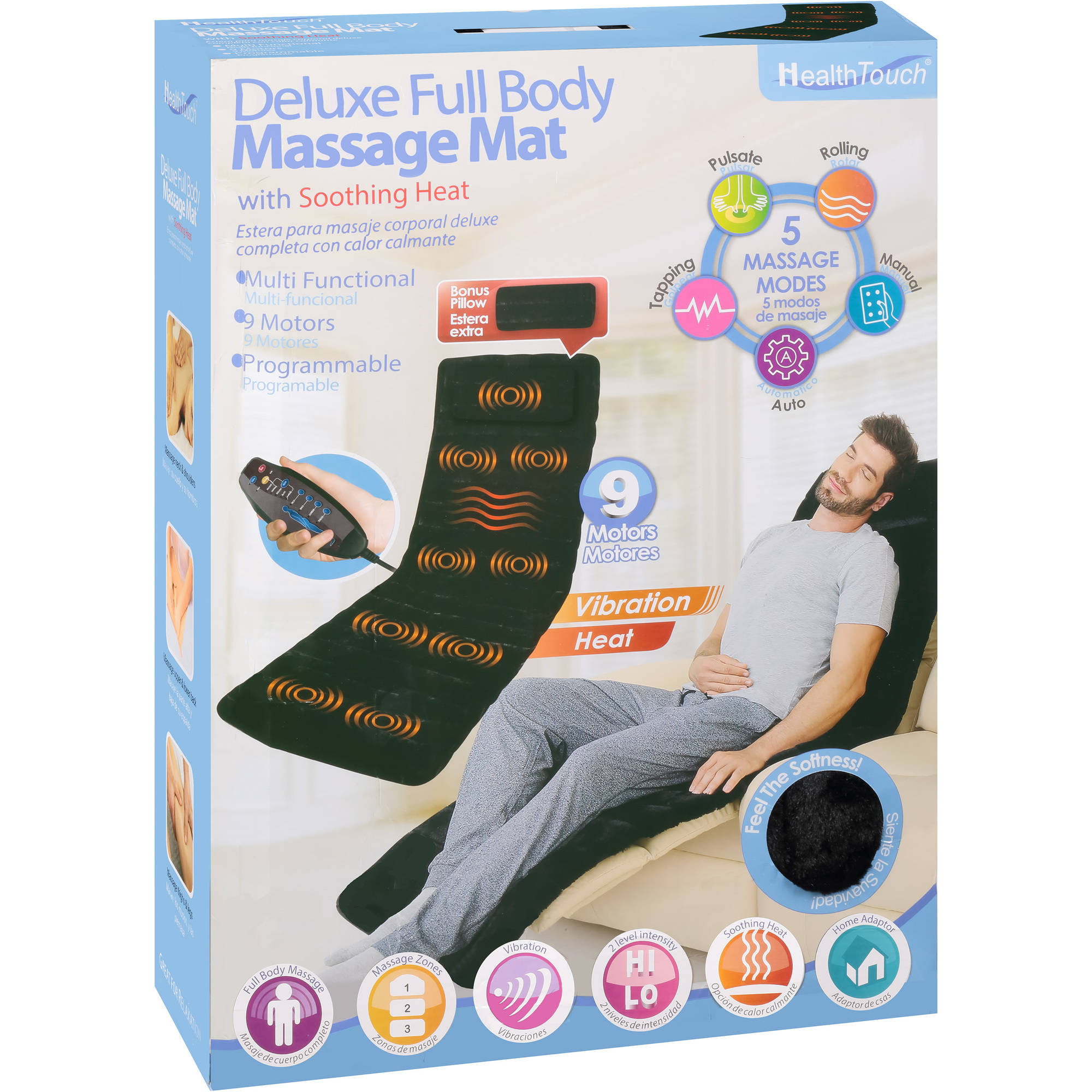 Walmart Com Electric Fireplaces Luxury Health touch Deluxe Full Body Massage Mat with soothing Heat Walmart