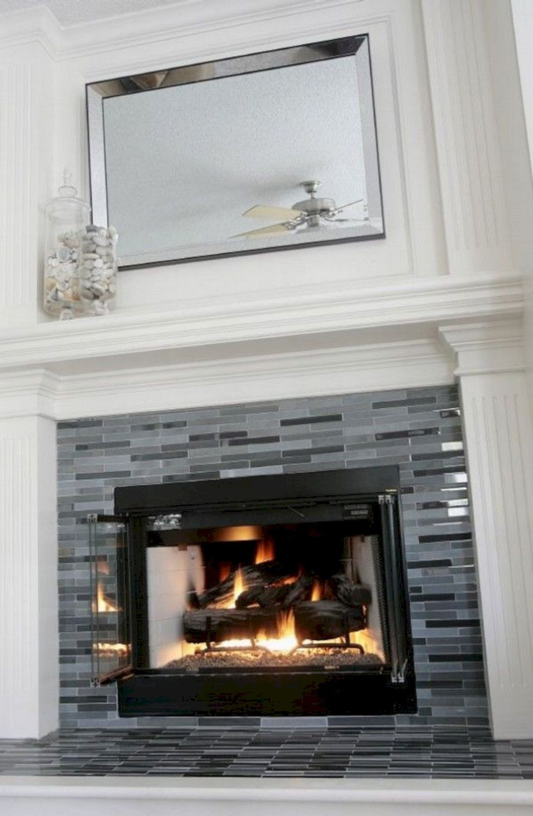 Watsons Fireplace New 24 Glass Tile Fireplace