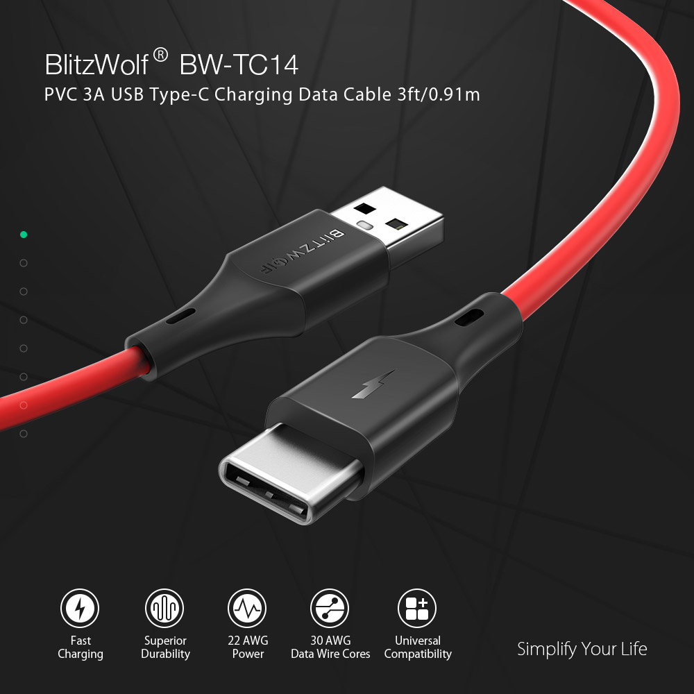 Well Universal Electric Fireplace 72 Media Console Fresh Blitzwolf Bw Tc14 3a Usb Type C Charging Data Cable 3ft 0 91m for Eplus 7 Xiaomi Mi9 Redmi Note 7 F1 S10
